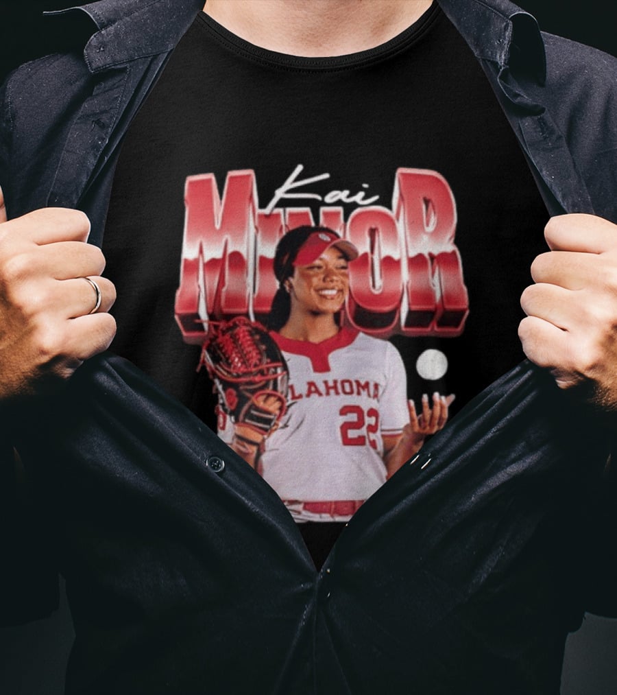 Kai Minor Oklahoma 22 Sooners Softball Player T-Shirt