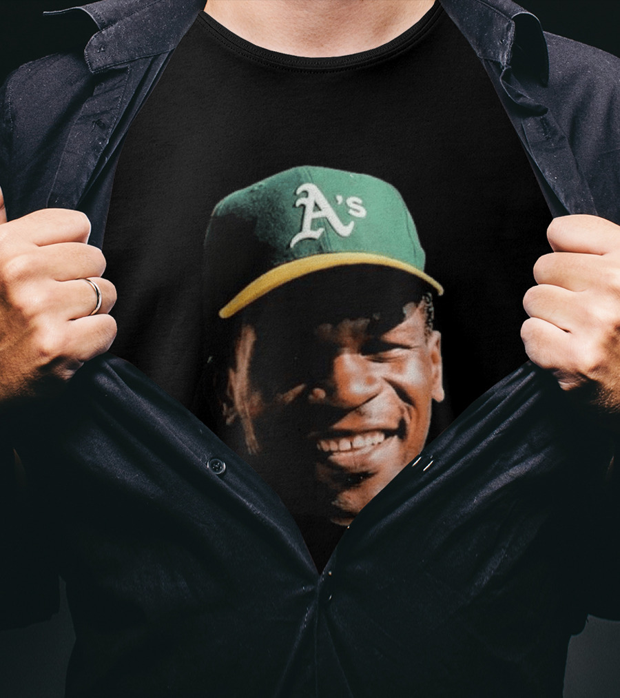 Dallas Braden Rickey Henderson A's Cap T-Shirt