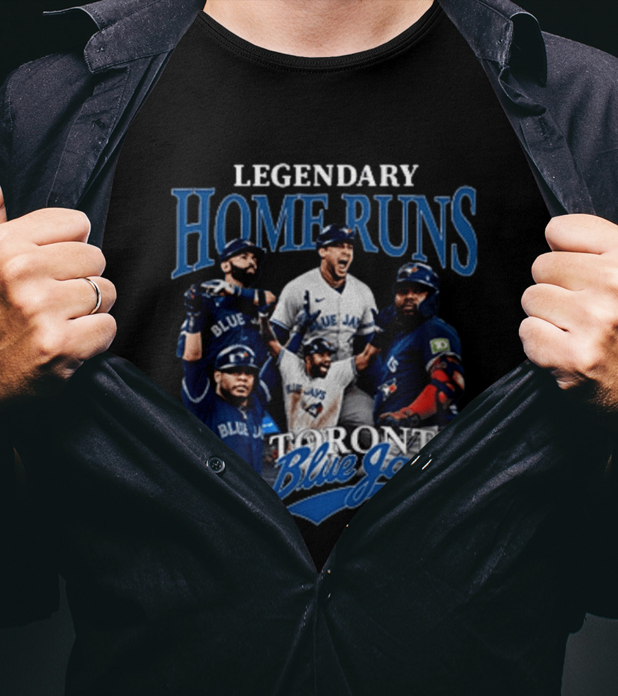 Legendary Home Runs Toronto Blue Jays Blue Jays Baseball Stars T-Shirt