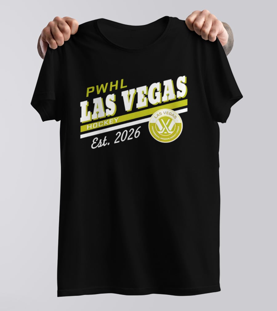 PWHL Las Vegas Hockey Est. 2026 Professional Women's Hockey League T-Shirt