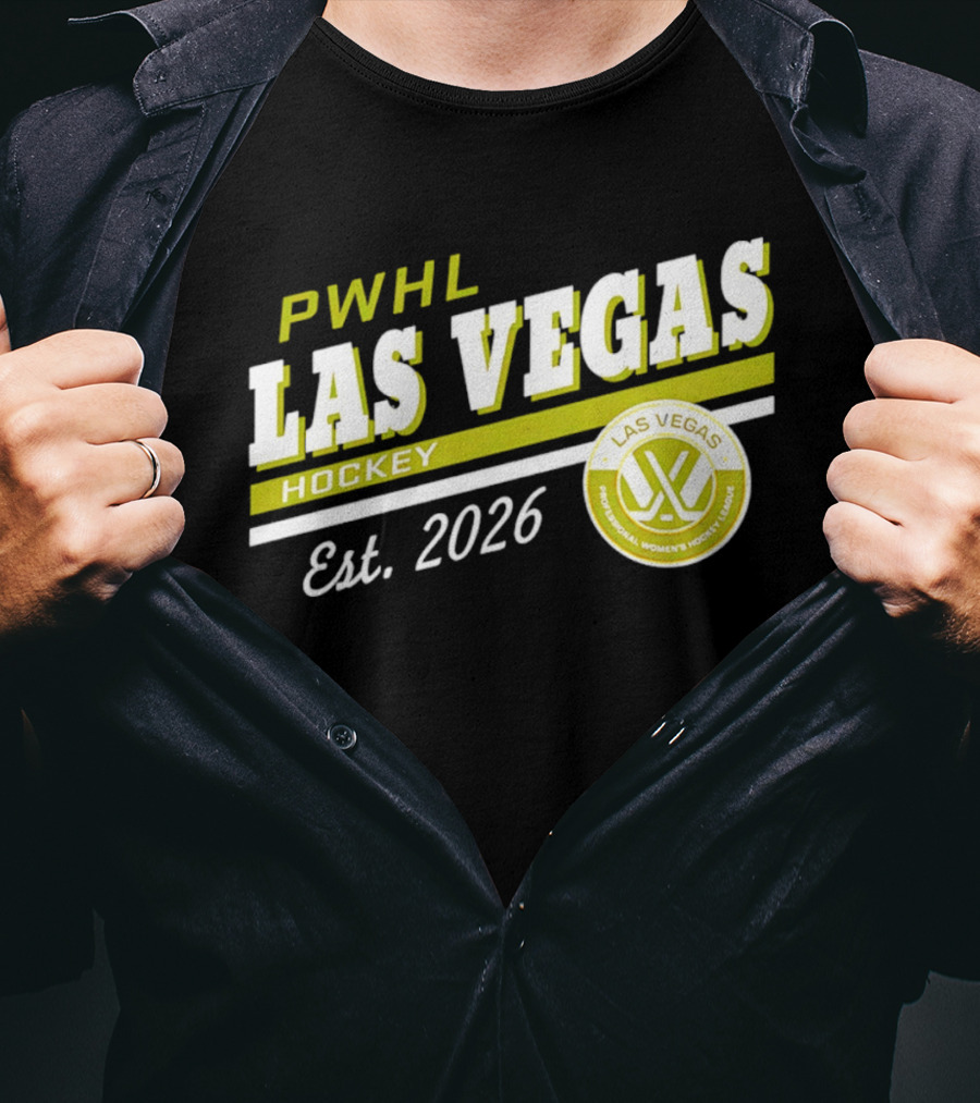 PWHL Las Vegas Hockey Est. 2026 Professional Women's Hockey League T-Shirt