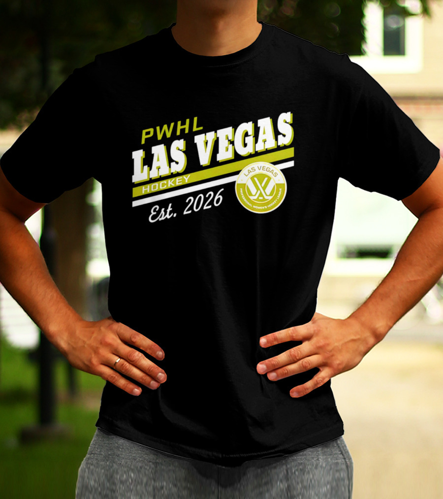 PWHL Las Vegas Hockey Est. 2026 Professional Women's Hockey League T-Shirt