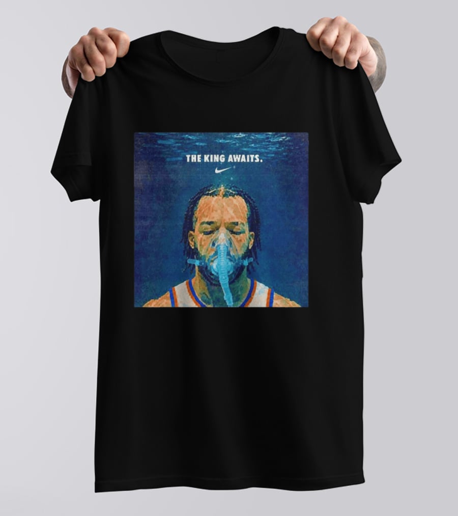 Jalen Brunson NY Knicks The King Awaits Nike T-Shirt