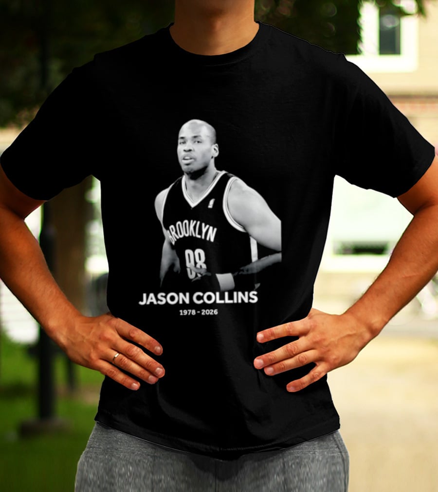 Rest In Peace Jason Collins Brooklyn 1978 2026 First Openly Gay NBA Player T-Shirt