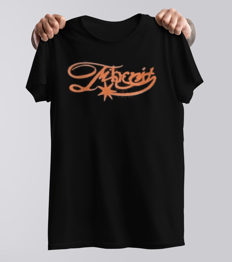 Jiberish Matterhorn Script Logo Orange T-Shirt
