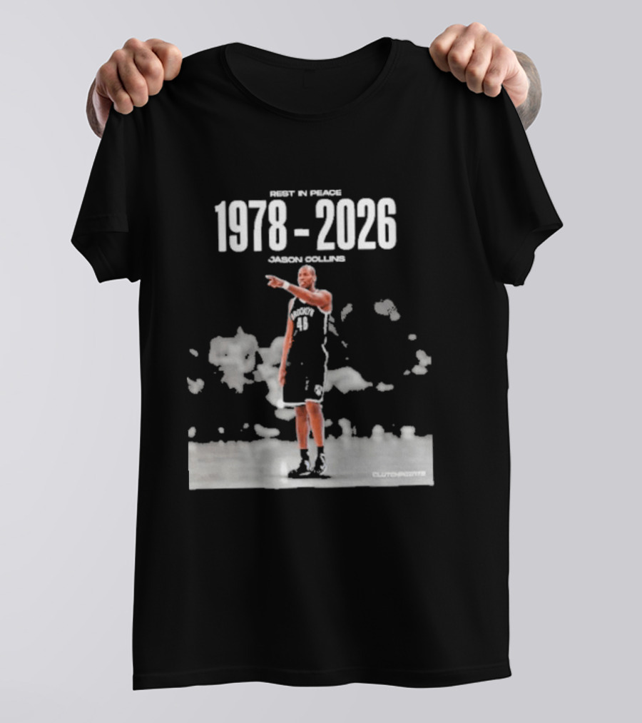 Rip In Power 1978 2026 Jason Collins Basketball Tribute Clutchpoints T-Shirt