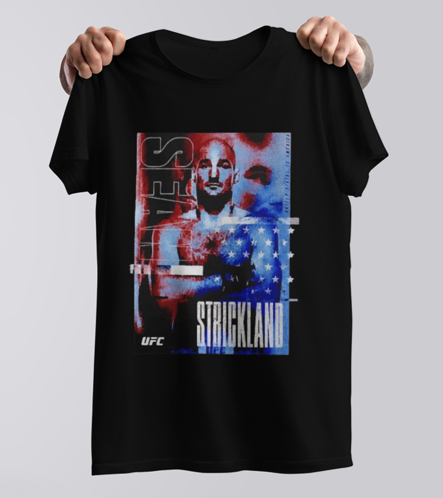 Sean Strickland UFC Fighter American Flag T-Shirt