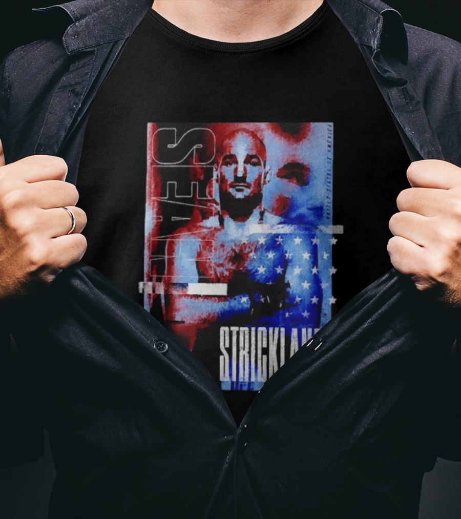Sean Strickland UFC Fighter American Flag T-Shirt