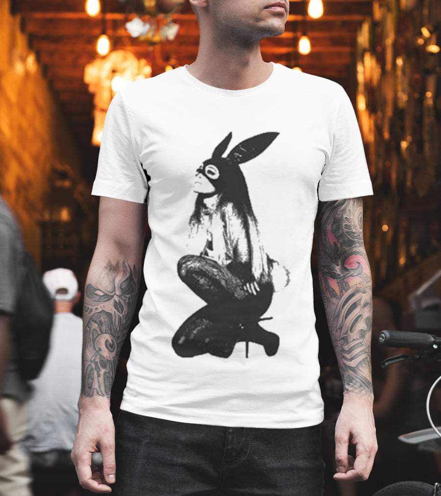 Ariana Grande Dangerous Woman 10 Crewneck Bunny Mask T-Shirt