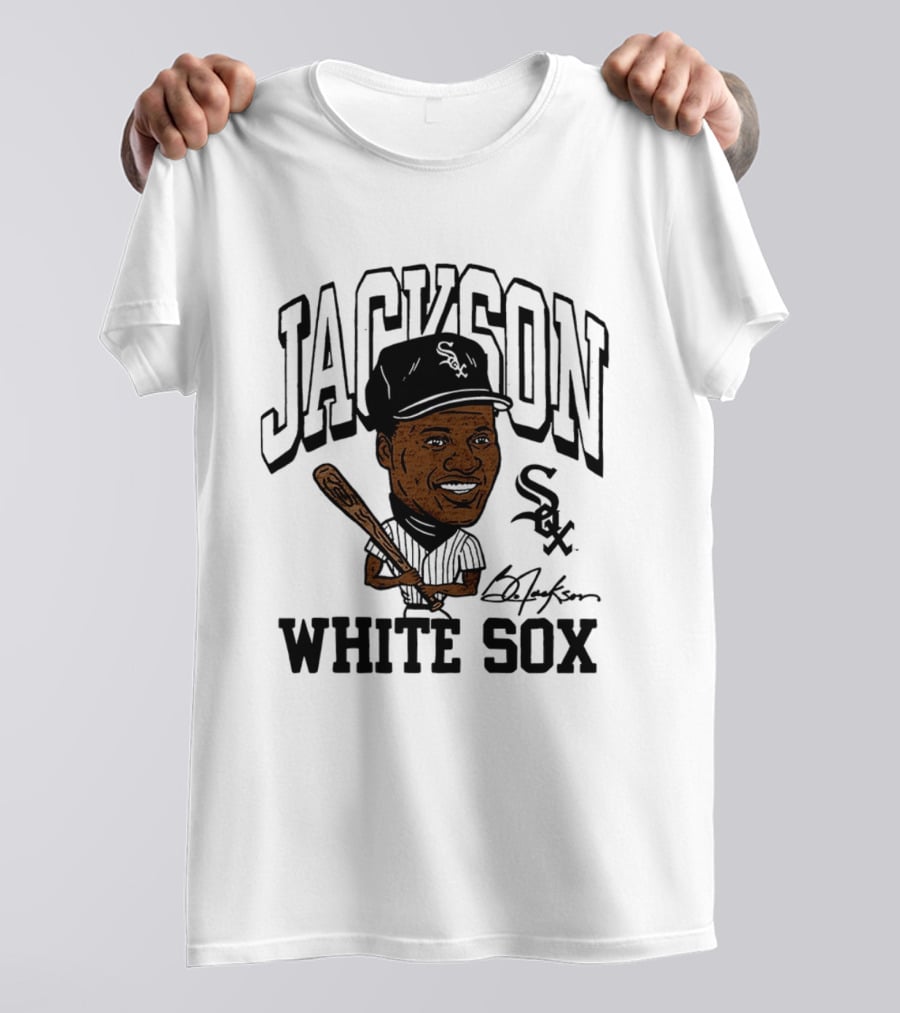 Jackson White Sox Bo Jackson Caricature Cooperstown Collection Baseball T-Shirt