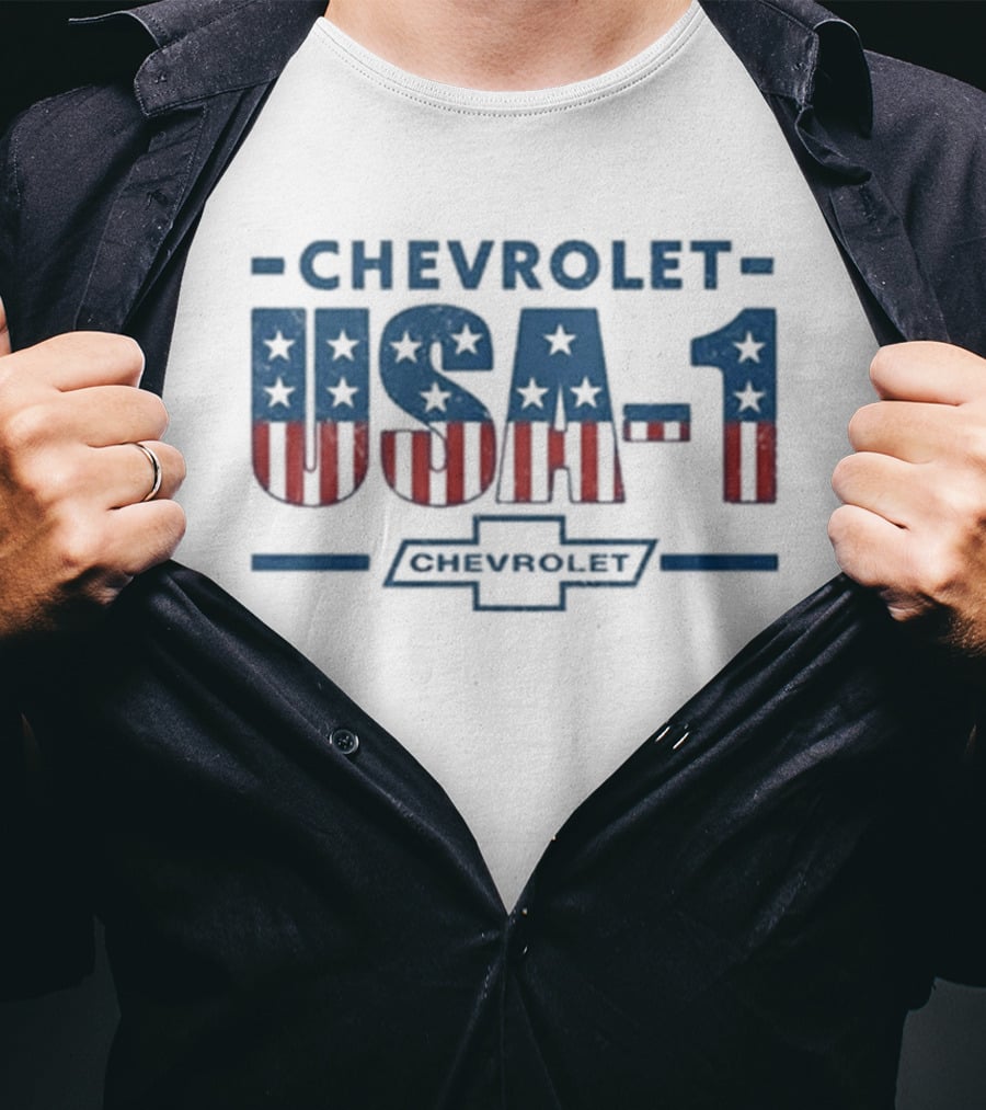 Chevrolet USA 1 American Flag Stars And Stripes T-Shirt