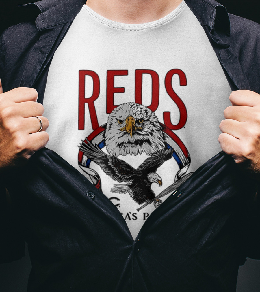 Cincinnati Reds Eagles 250th America's Pastime 2026 T-Shirt