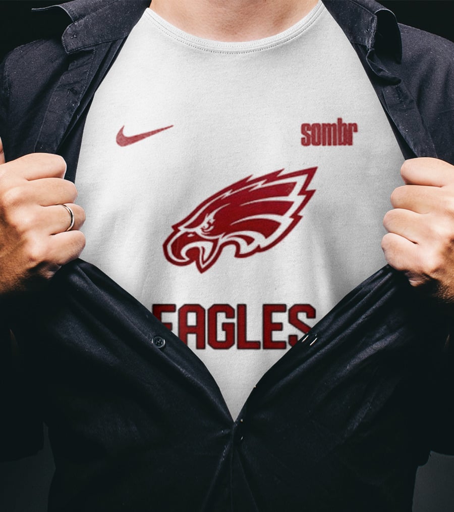 Philadelphia Eagles Sombr Nike Collaboration Late Nights Young Romance Tour T-Shirt