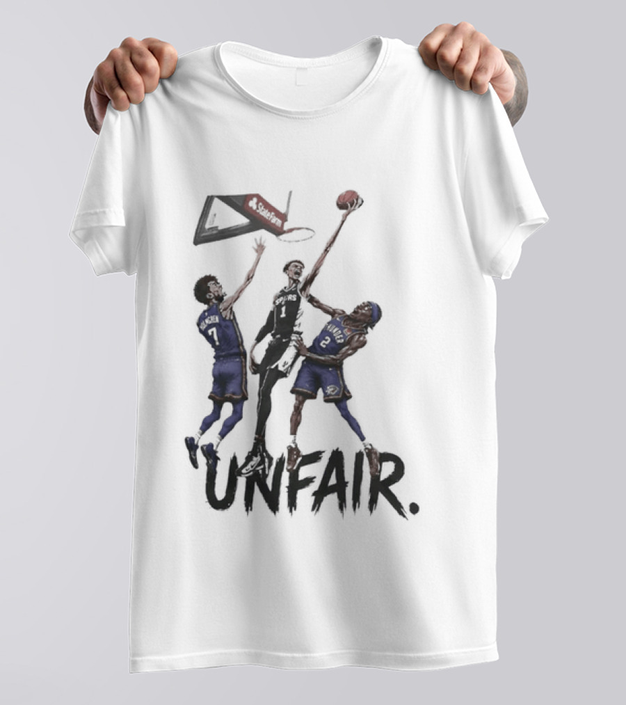 Unfair San Antonio Spurs Basketball Players Dunk T-Shirt