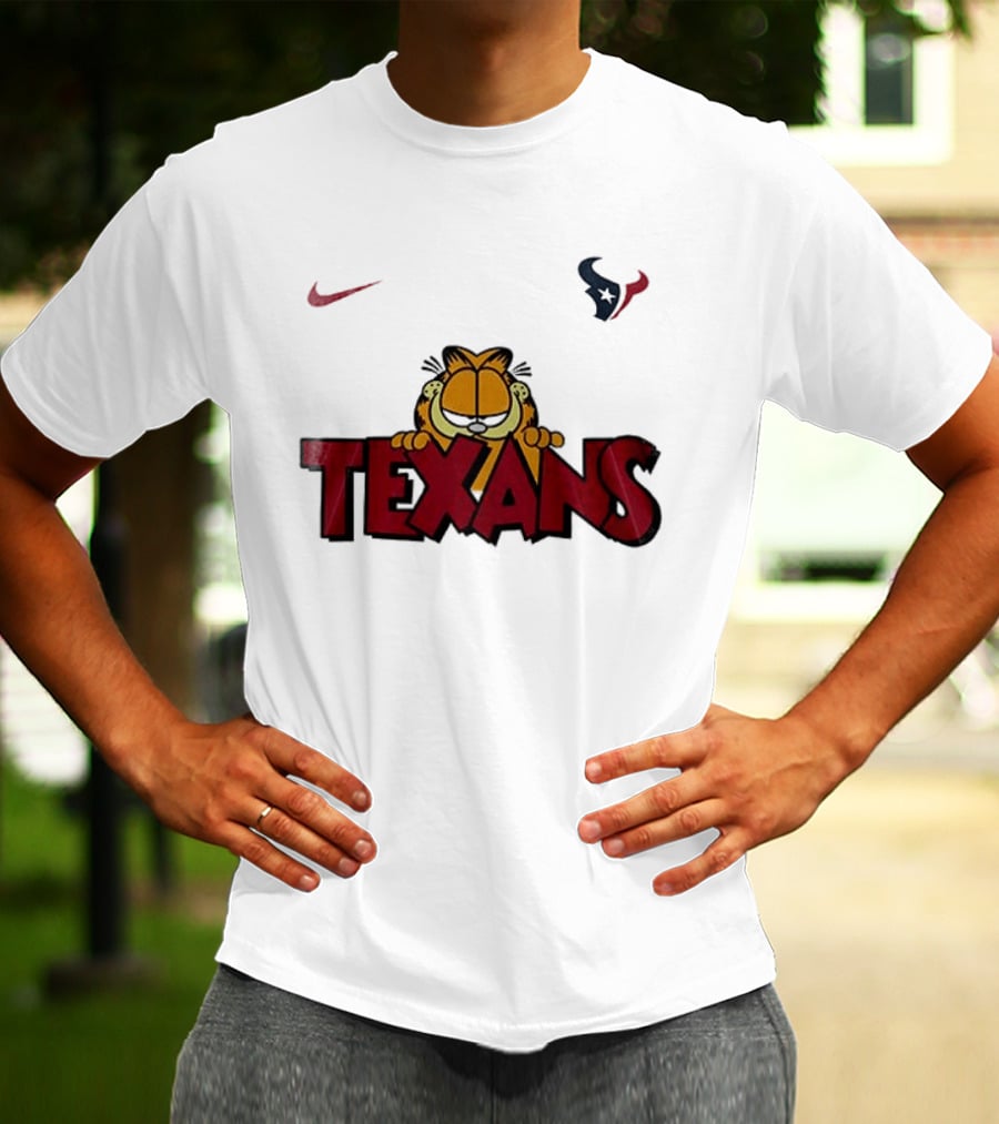 Nike Houston Texans Orange Cat Pose T-Shirt