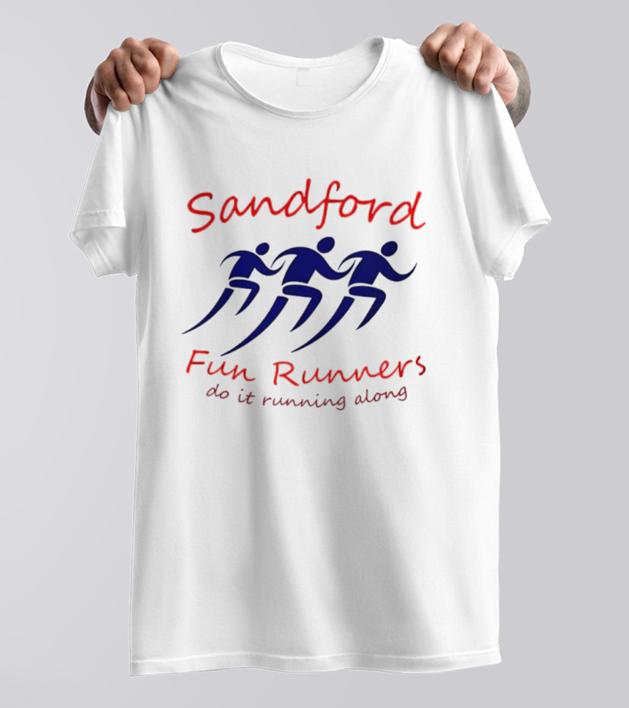 Sandford Fun Runners Do It Running Along Running Figures T-Shirt