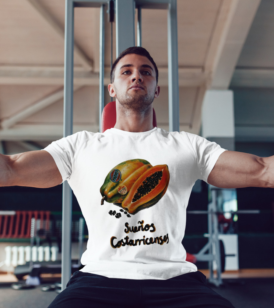 Sueños Costarricenses Papaya Pura Vida Tropical Fruit Dreams Costa Rican T-Shirt