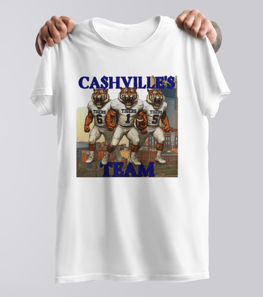 Cashville's Team Tennessee State Tigers Football Trio T-Shirt