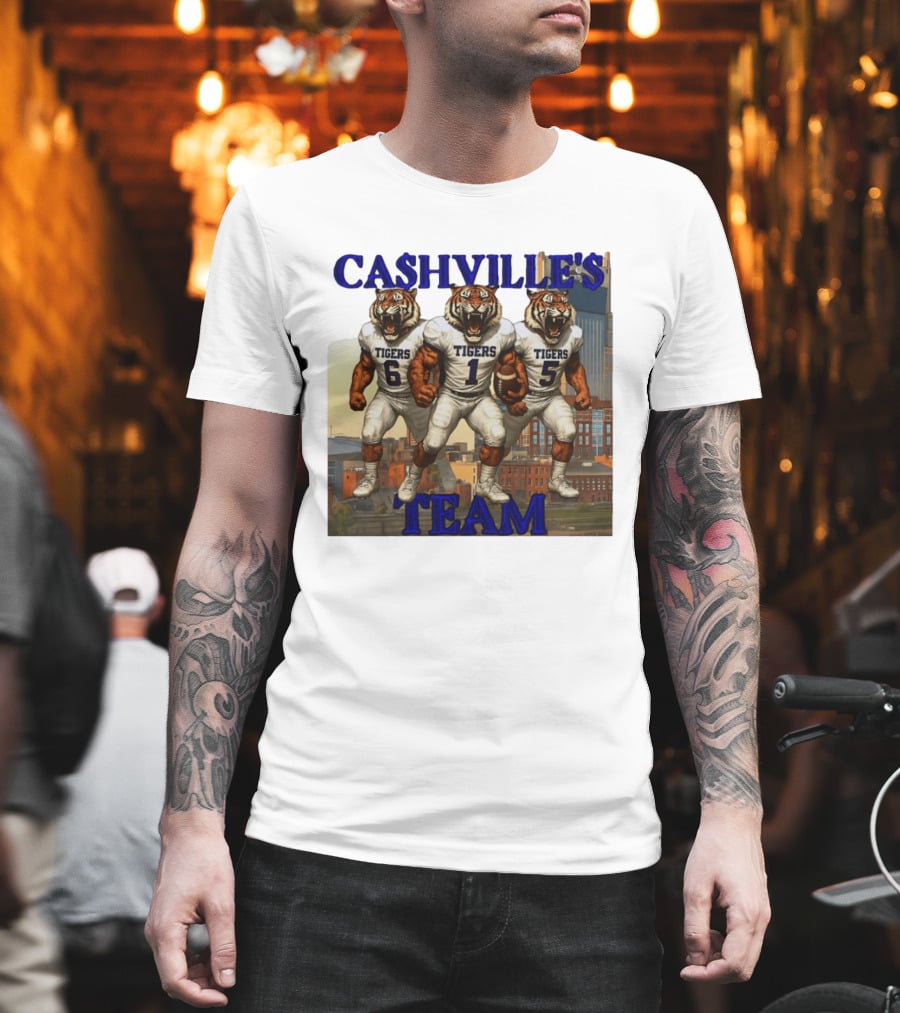 Cashville's Team Tennessee State Tigers Football Trio T-Shirt