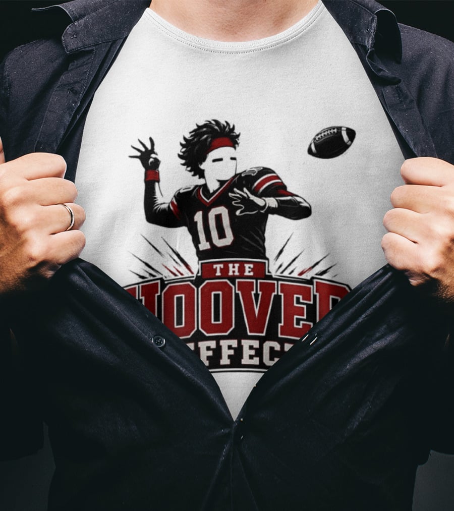 The Hoover Effect Football Player 10 Throwing Action T-Shirt