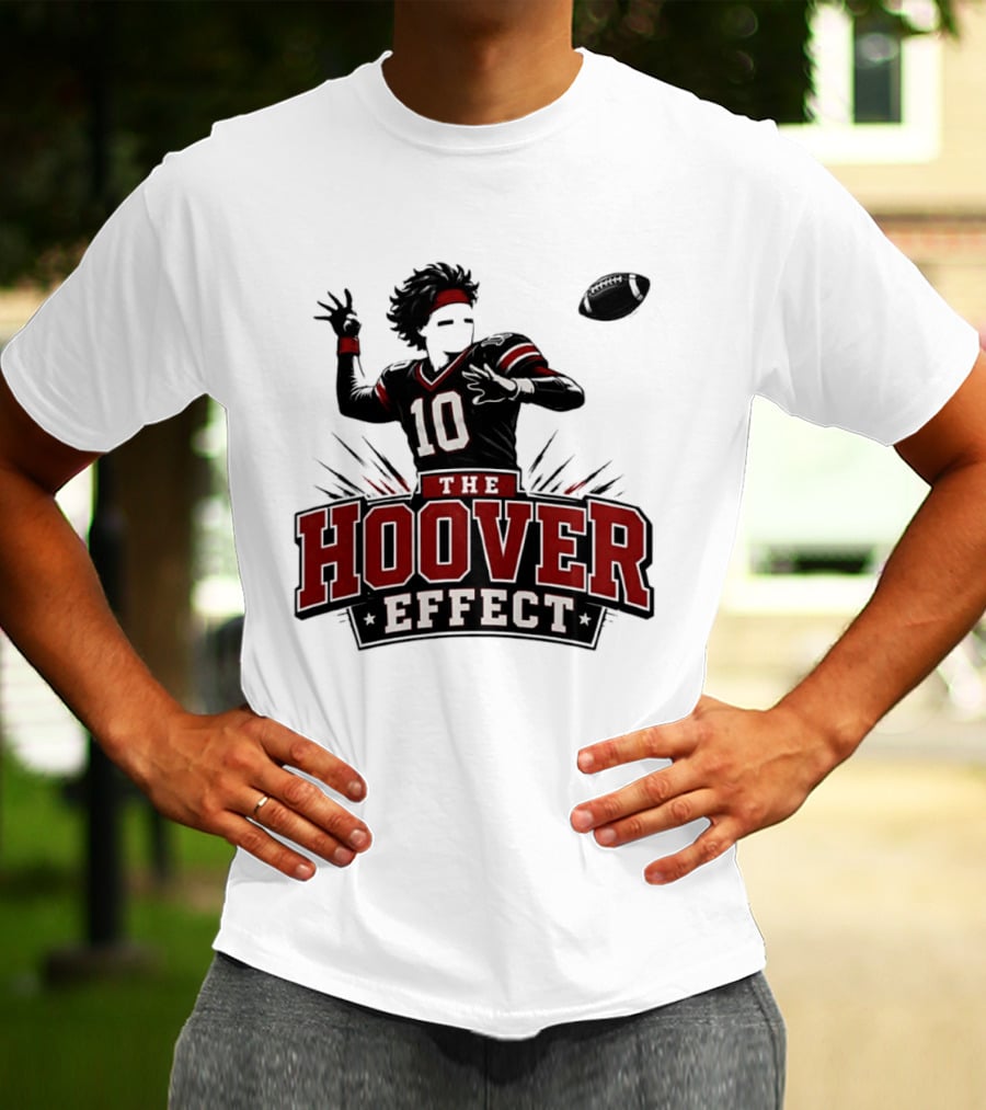 The Hoover Effect Football Player 10 Throwing Action T-Shirt