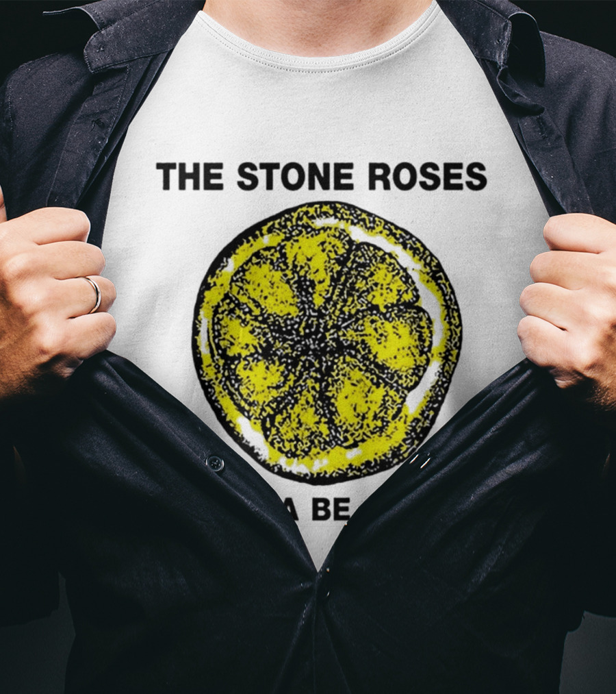 The Stone Roses I Wanna Be Adored Yellow Lemon T-Shirt