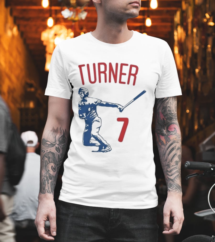 Turner Player 7 Baseball Batter T-Shirt