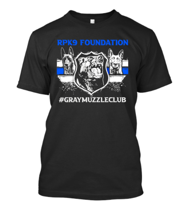 RPK9 Foundation Belgian Malinois Gray Muzzle Club T-Shirt