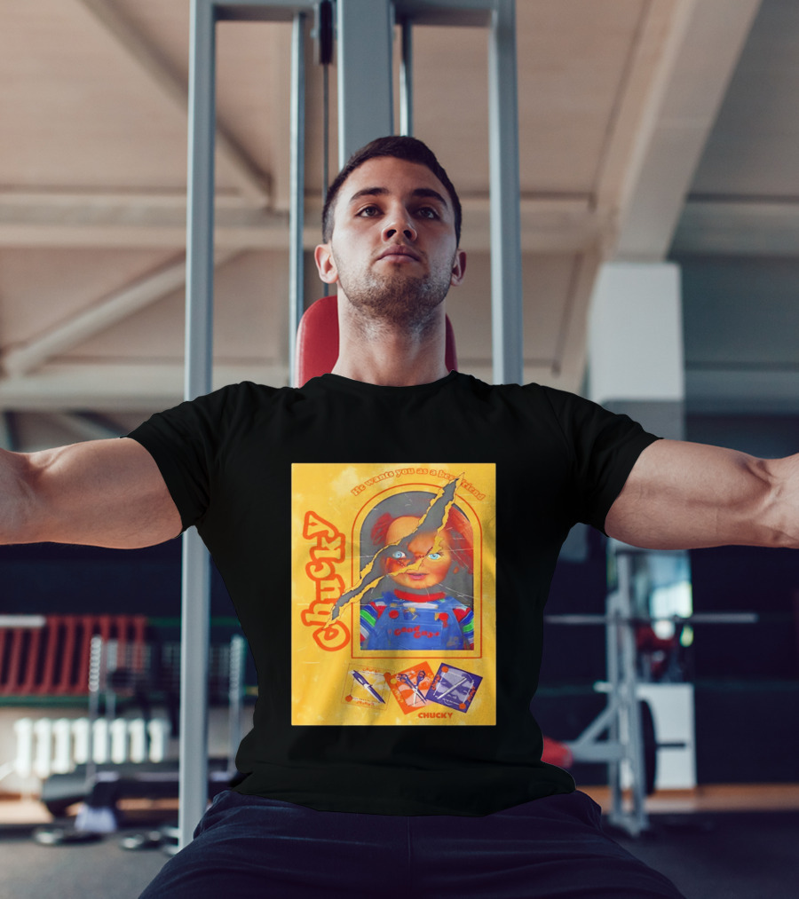 Chucky He Wants You As A Best Friend Good Guys Doll Box T-Shirt