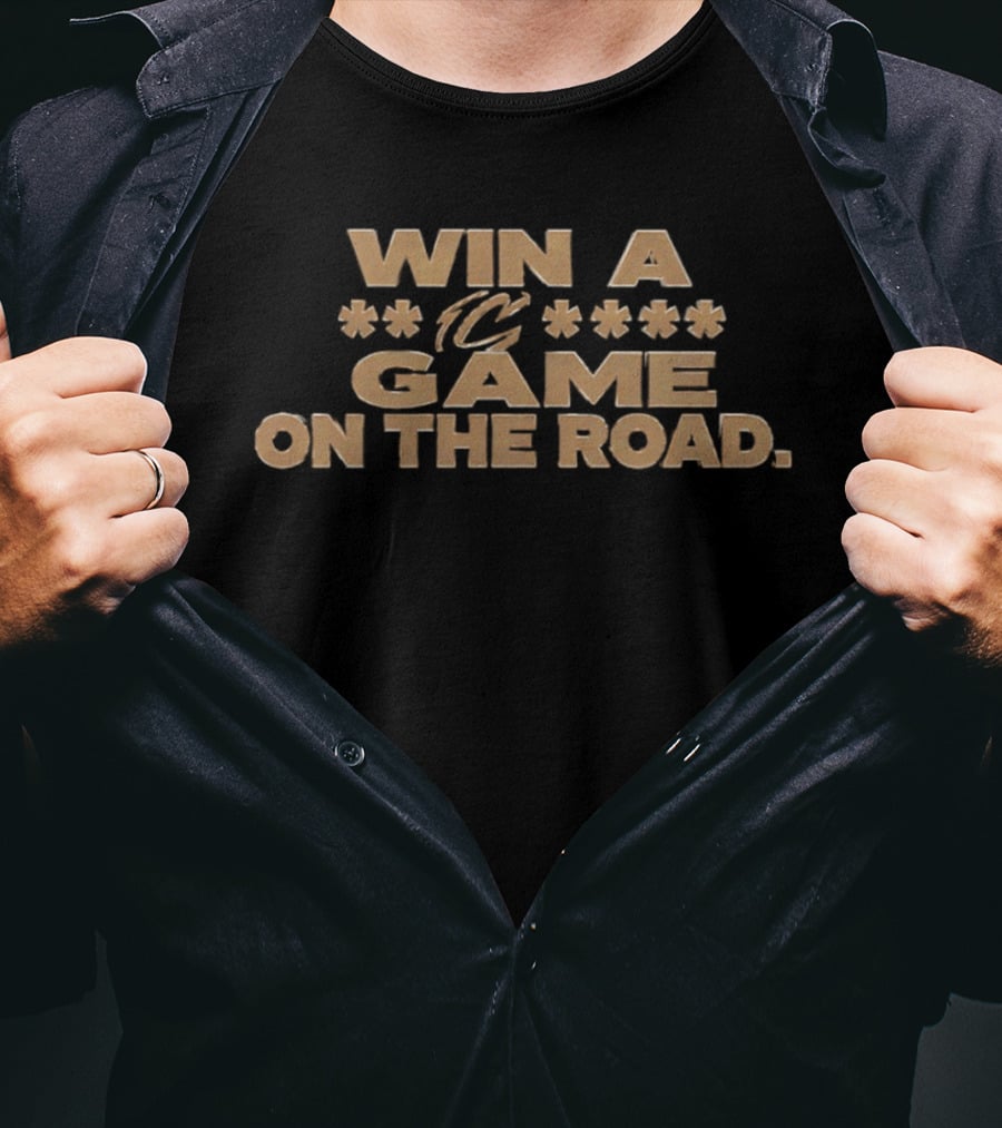 Cleveland Cavaliers Win A Game On The Road Stars T-Shirt