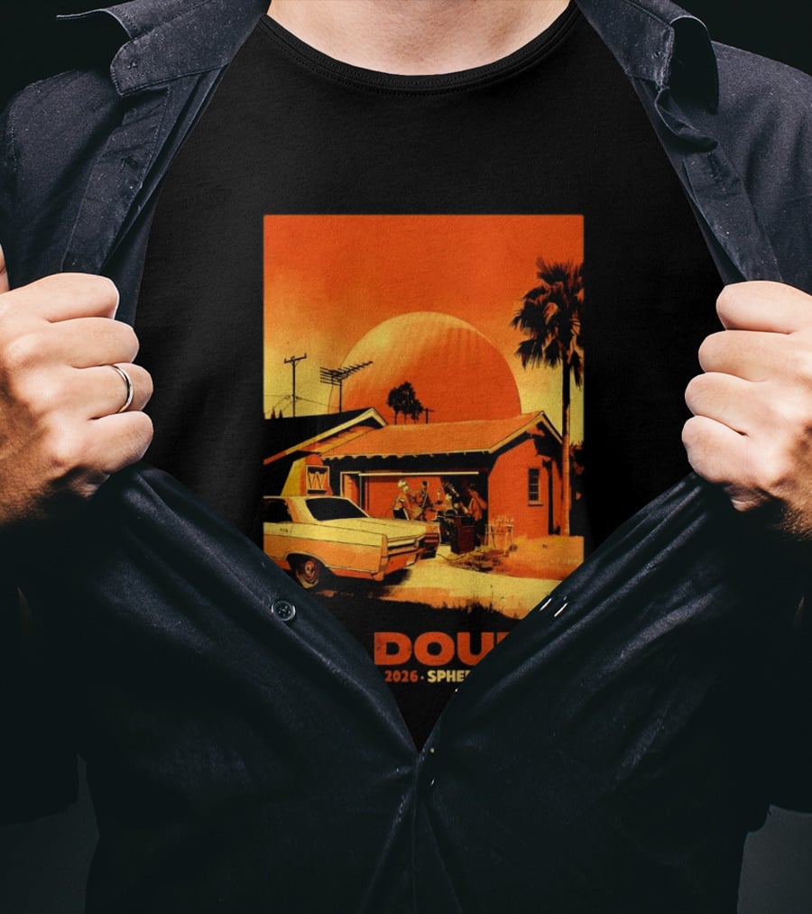 No Doubt May 13 15 16 2026 Sphere Las Vegas Vintage Car Retro Sunset T-Shirt