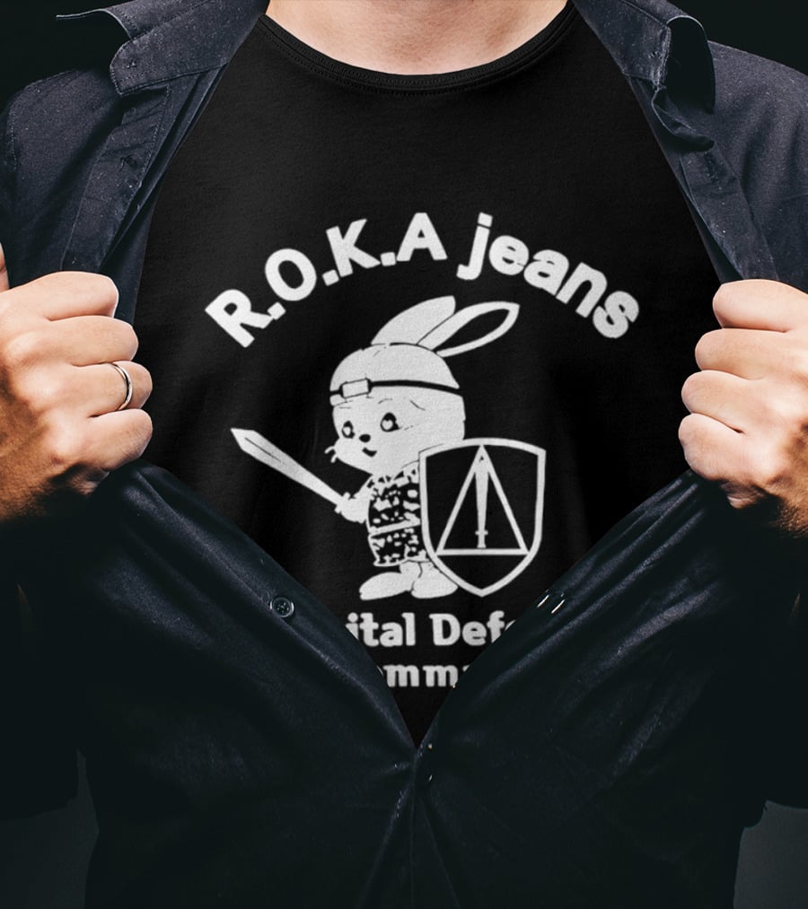 ROKA Jeans Capital Defense Command Bunny Warrior Shield T-Shirt
