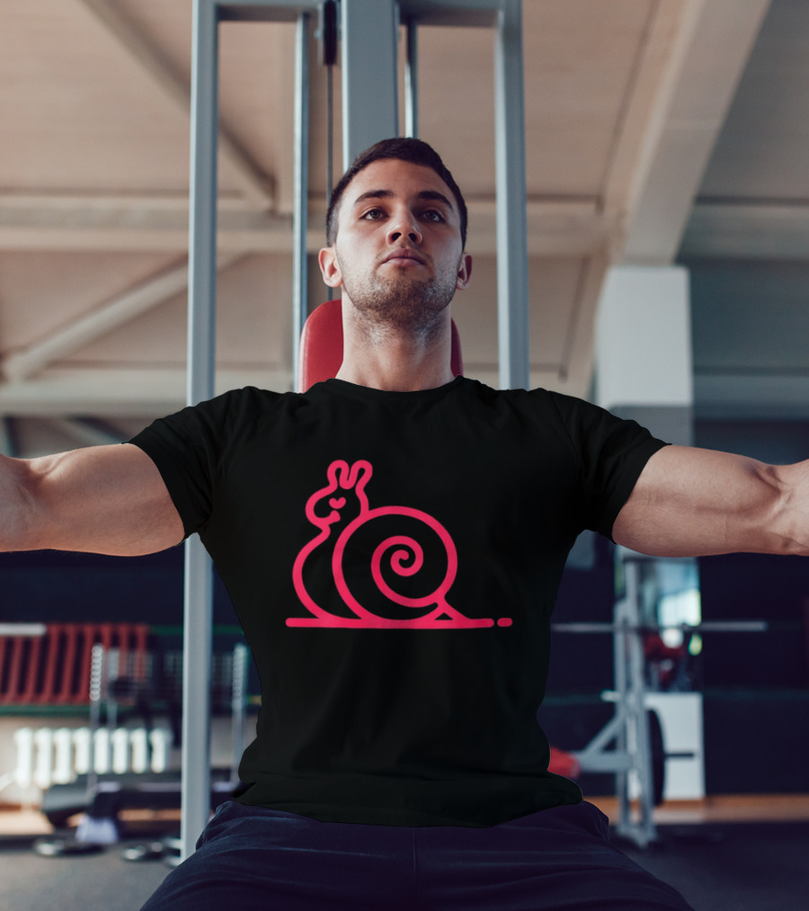 Snail Neon Spiral Heart T-Shirt
