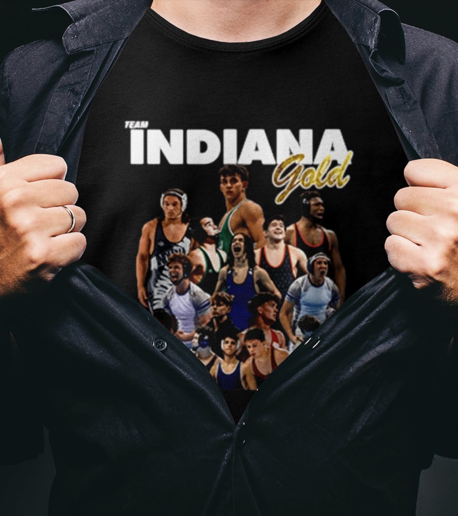Team Indiana Gold Wrestling Junior Duals 2026 T-Shirt