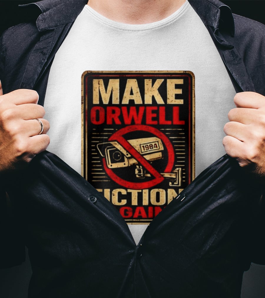 Make Orwell 1984 Fiction Again Camera T-Shirt