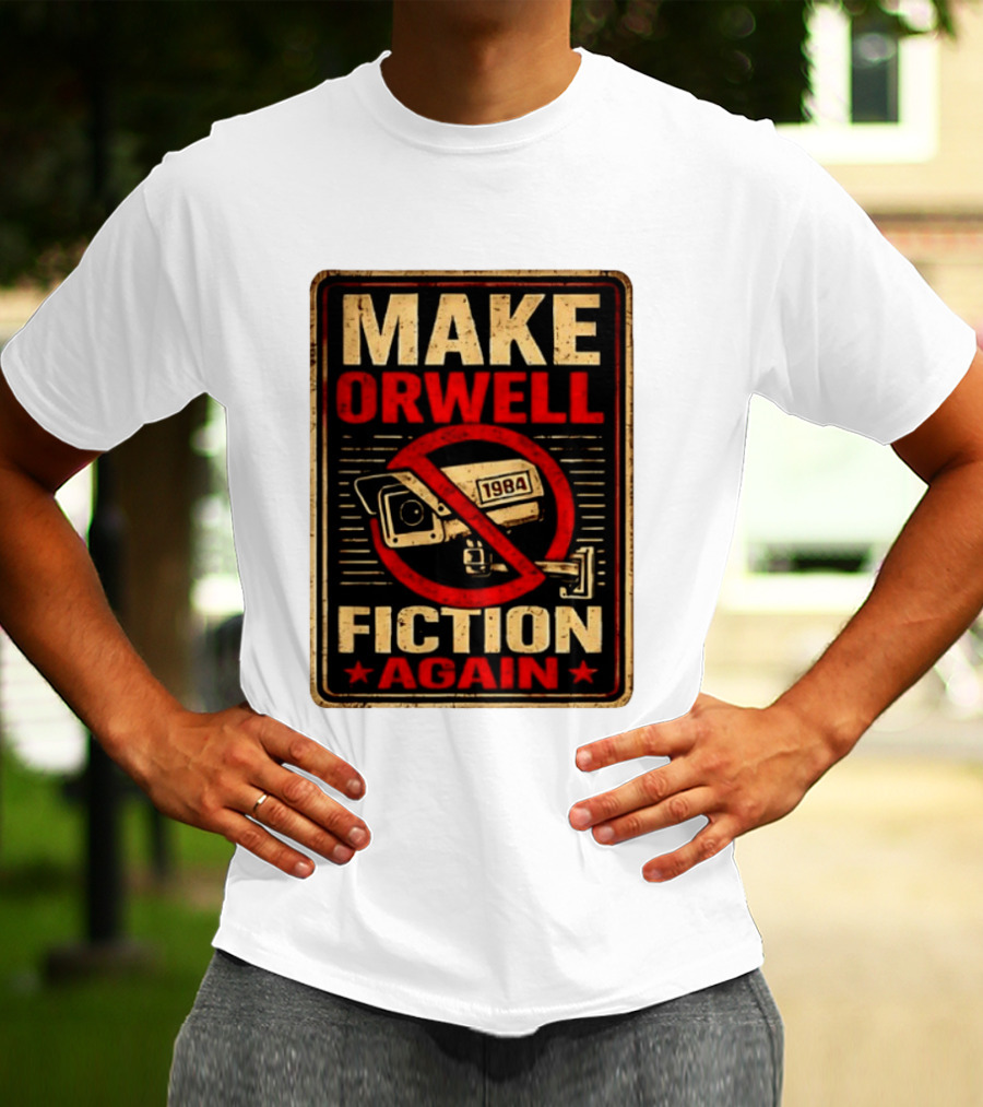 Make Orwell 1984 Fiction Again Camera T-Shirt