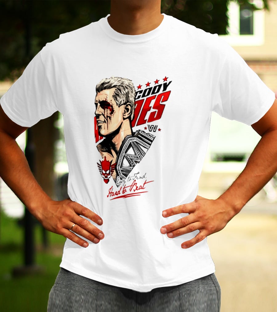 Cody Rhodes WWE Easy To Find Hard To Beat T-Shirt
