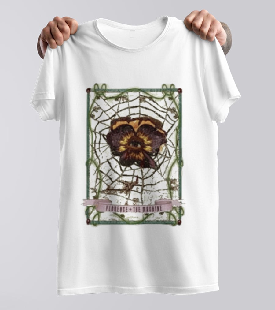 Florence And The Machine Flower Spider Web T-Shirt