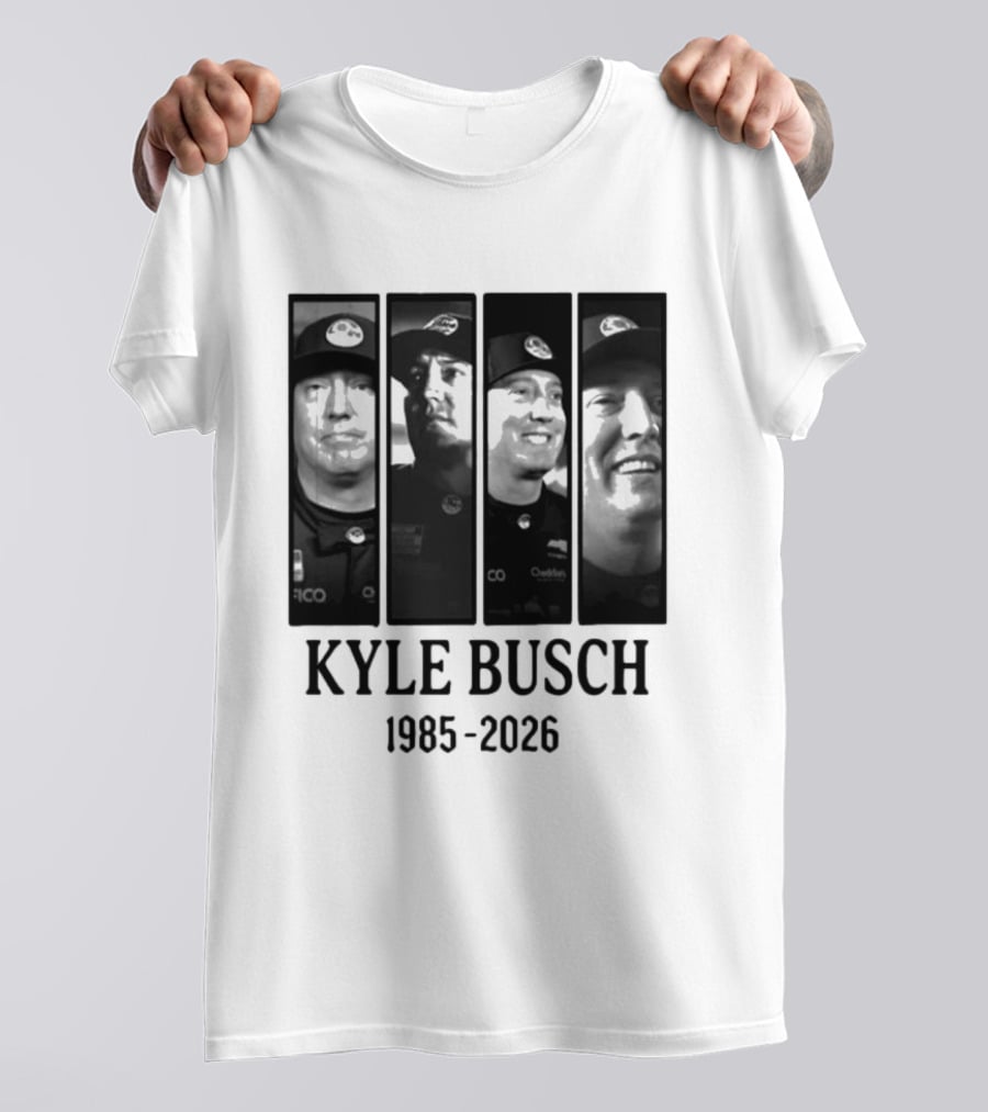 Kyle Busch 1985 2026 Racing Legend Commemoration T-Shirt