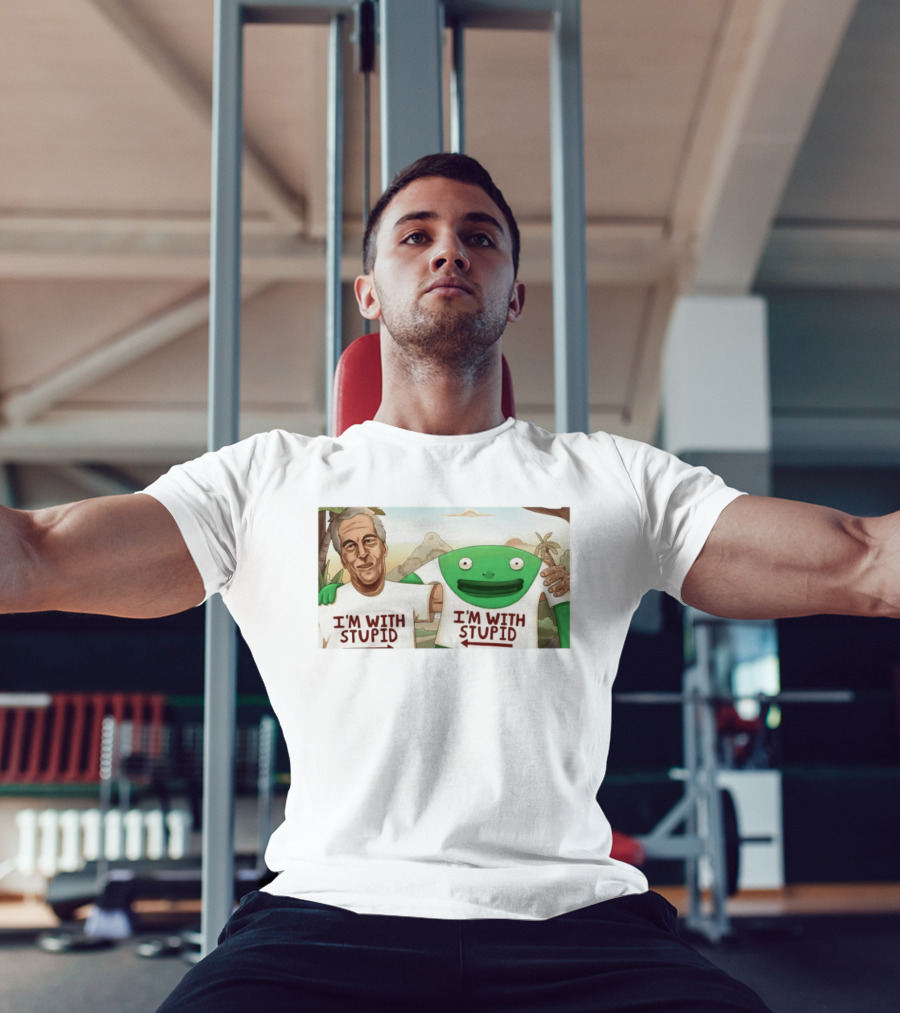 I'm With Stupid Frog Epstein Files T-Shirt