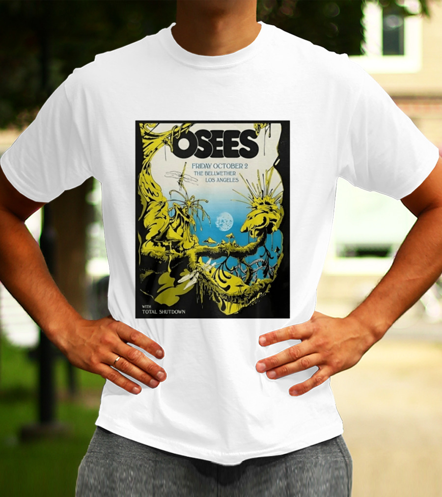Osees Friday October 2 The Bellwether Los Angeles With Total Shutdown T-Shirt