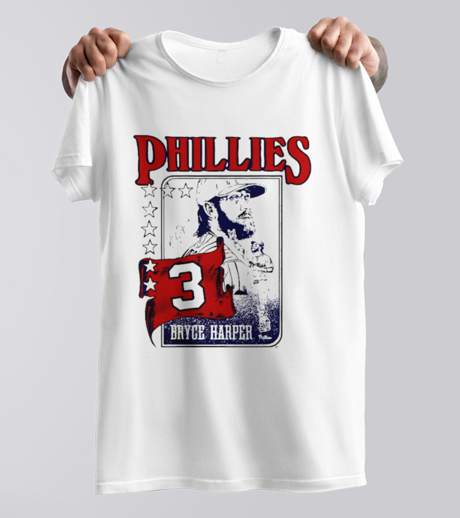 Phillies Bryce Harper 3 Star Player Philadelphia T-Shirt