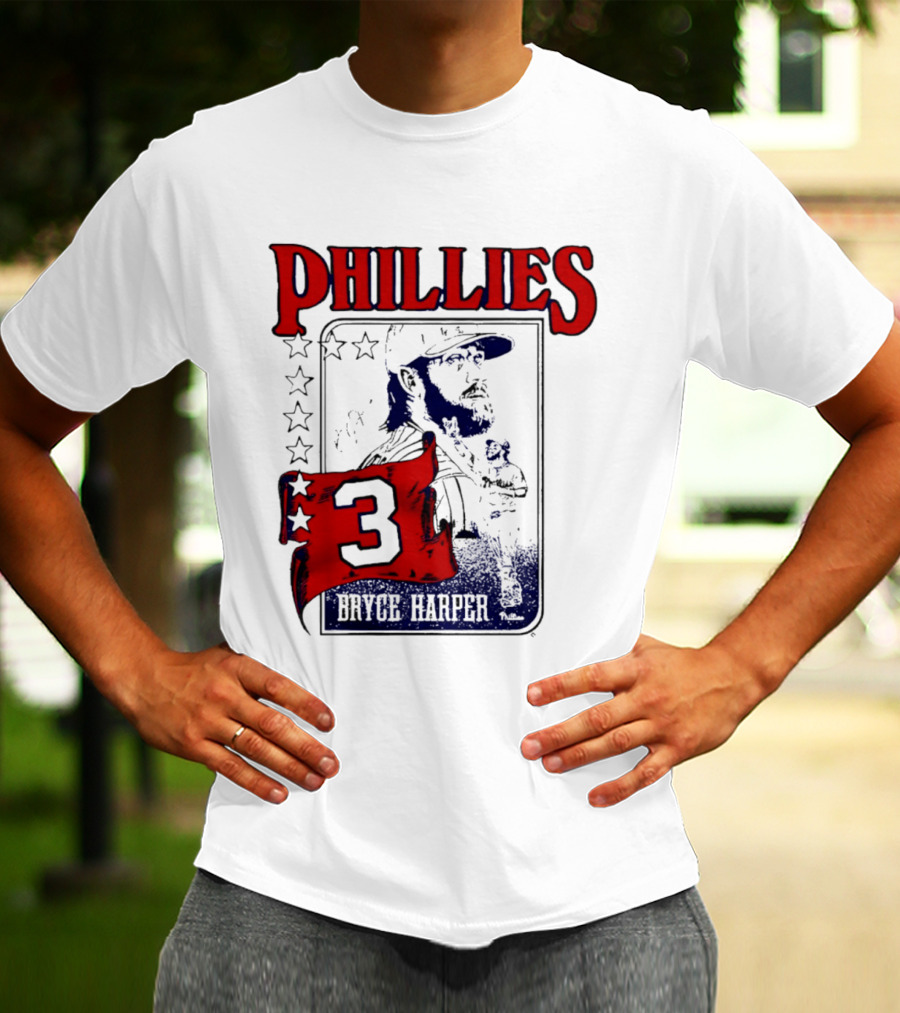 Phillies Bryce Harper 3 Star Player Philadelphia T-Shirt
