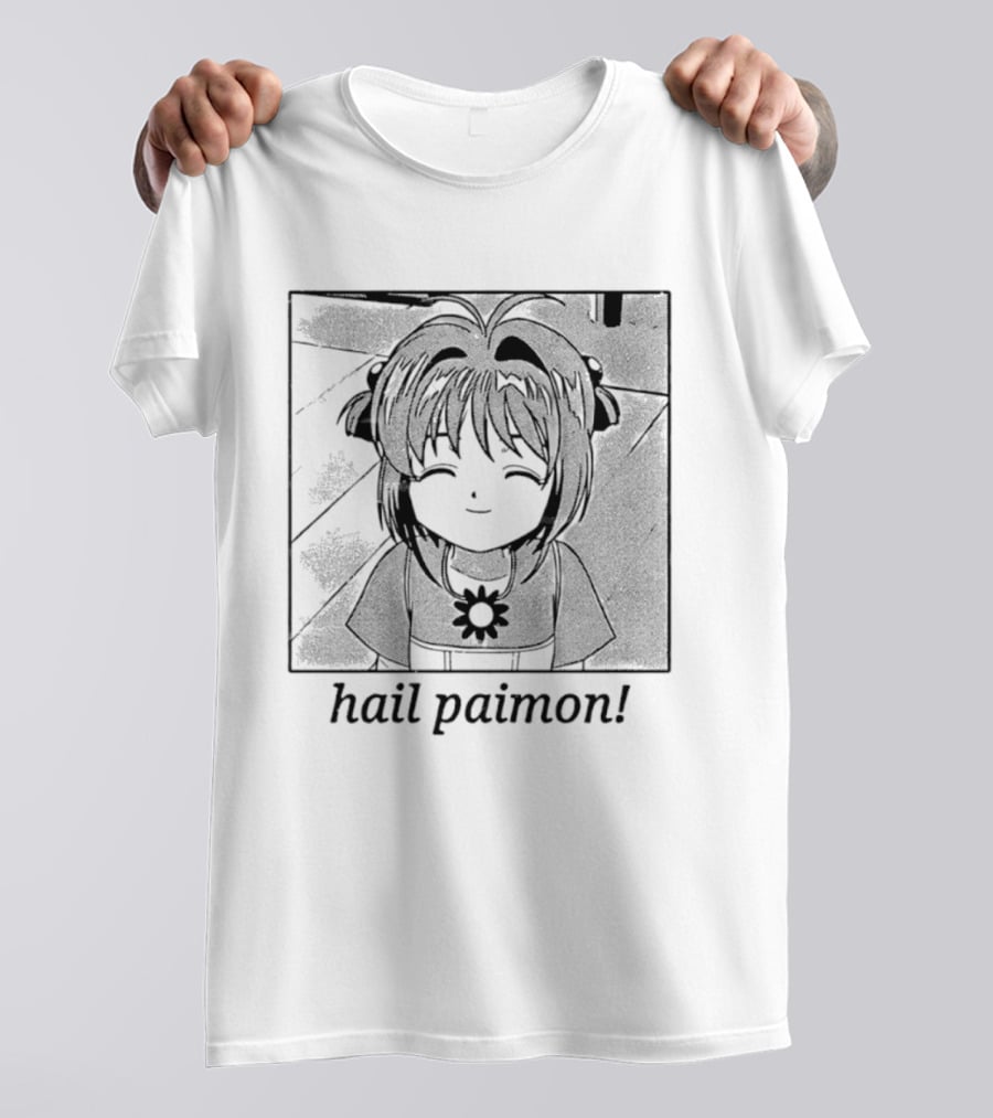 Sakura Kinomoto Hail Paimon Anime Manga T-Shirt