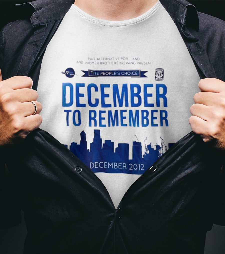 9.43 Alternative Portland Widmer Brothers Brewing December To Remember 2012 T-Shirt