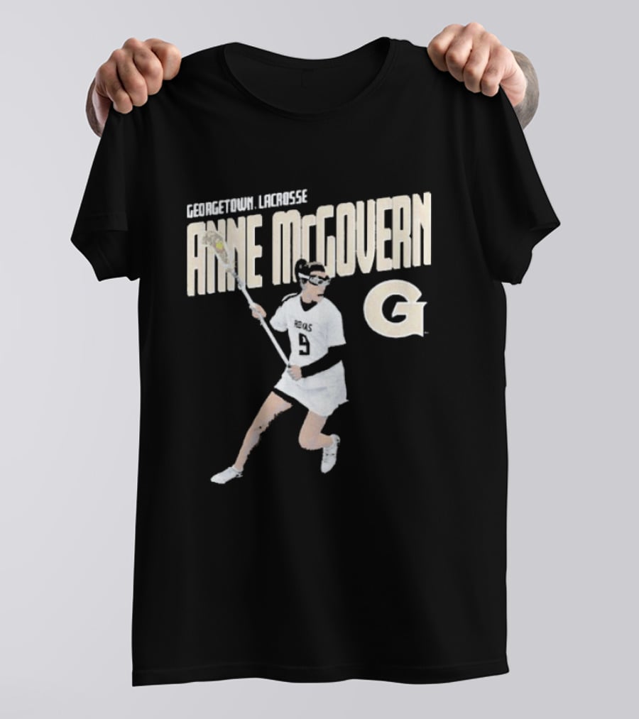 Anne McGovern Georgetown Lacrosse Player Number 9 T-Shirt