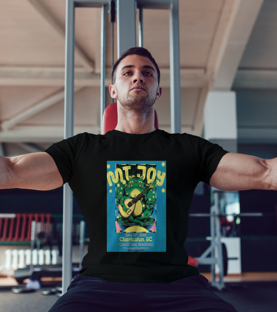MT. JOY Charleston SC June 13 2026 Credit One Stadium Frog Guitar Concert T-Shirt