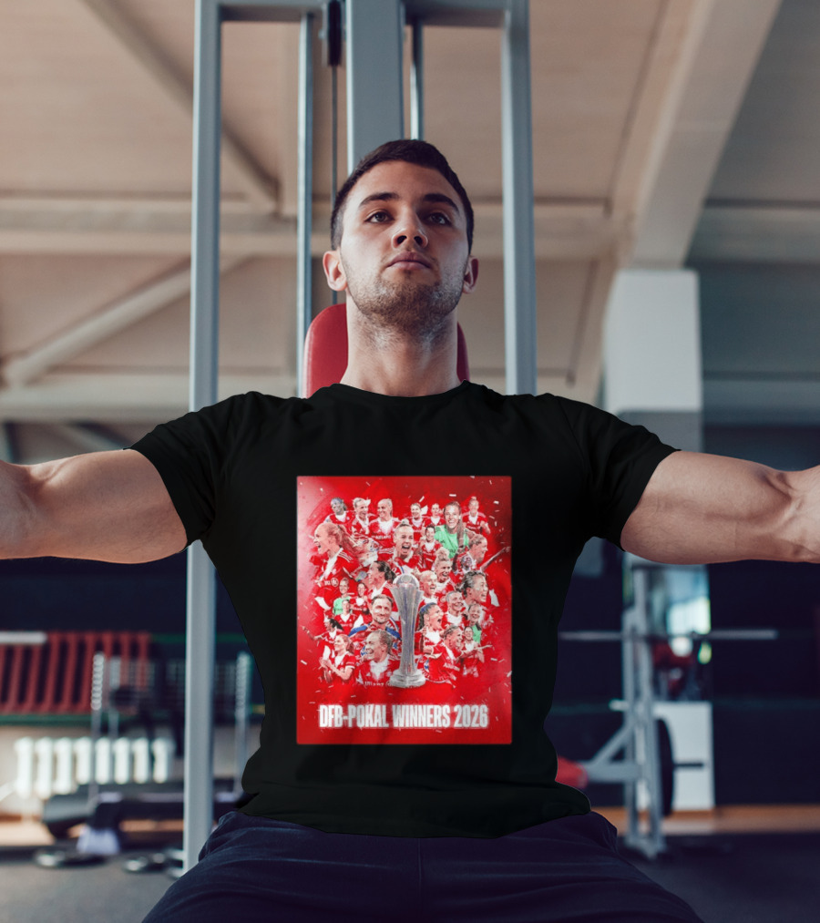 FC Bayern Frauen DFB Pokal Winners 2026 Celebration Montage T-Shirt