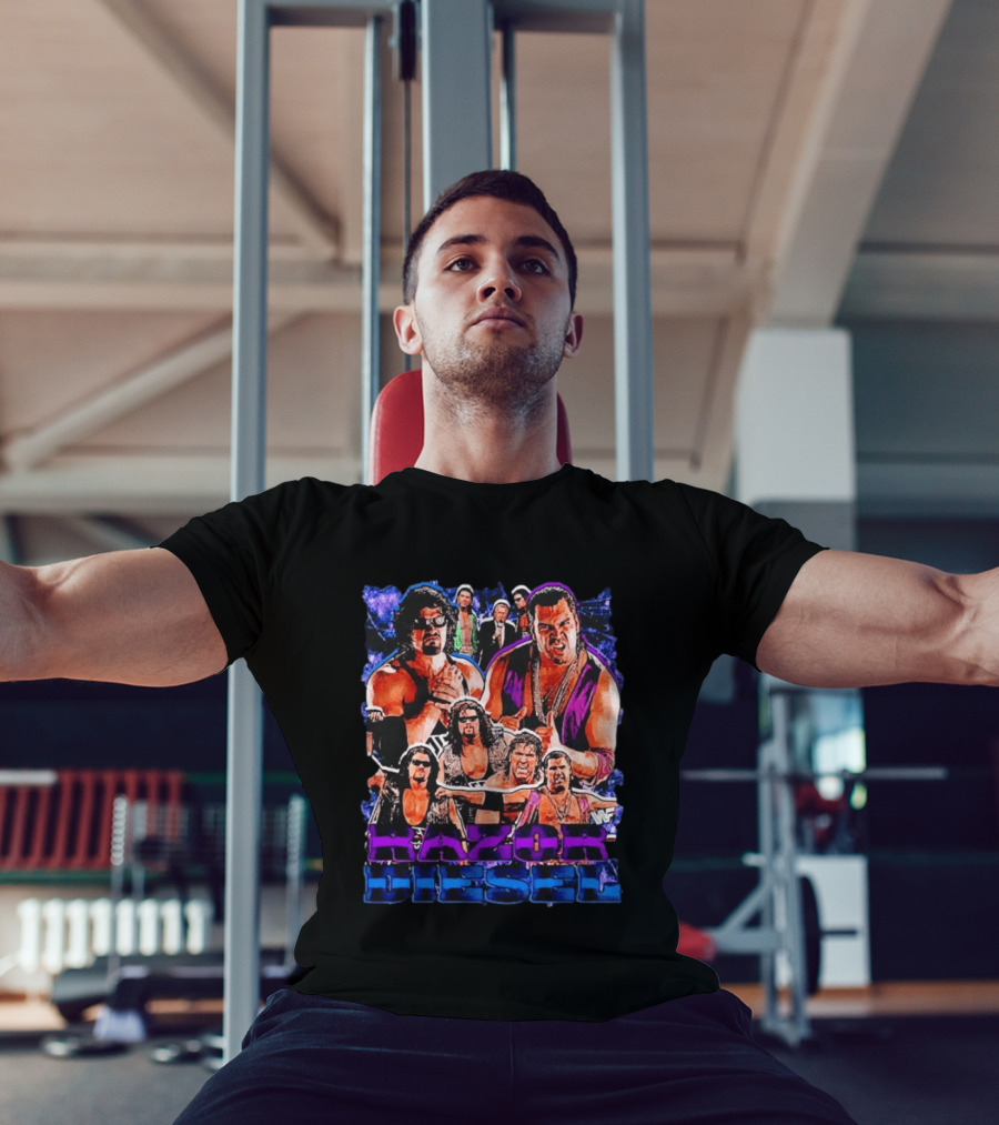 WWF Razor Ramon Diesel Kevin Nash Wrestling Legends History T-Shirt