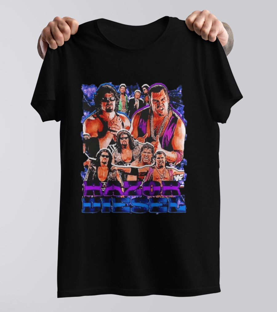 WWF Razor Ramon Diesel Kevin Nash Wrestling Legends History T-Shirt